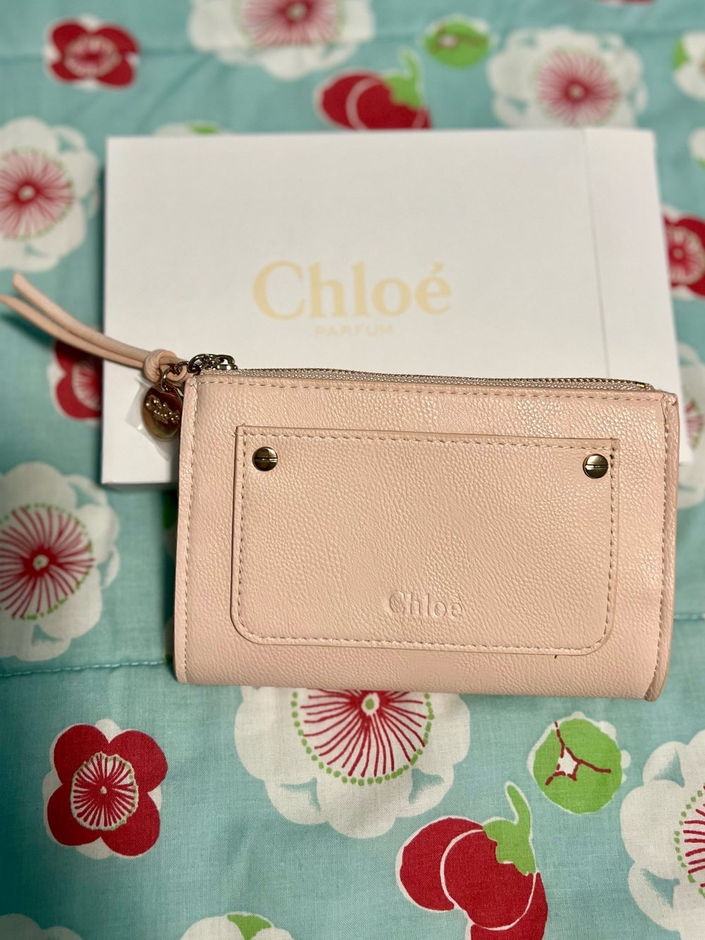 Chloé Baby Pink Zip Pouch